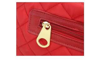   Shoulder Purse/ Handbag/ Convertible Cross Body Bag Quilted Red  