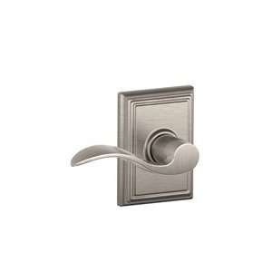   Nickel Passage Accent Style Lever with Addison Rose