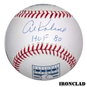  Al Kaline Signed HOF Logo Baseball w/ HOF 80 Insc. Sports 