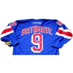 Andy Bathgate Autographed Hockey Jersey (New York Rangers)