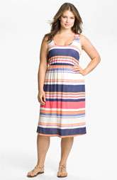 Splendid Canyon Stripe Blouson Sleeveless Dress (Plus) $198.00