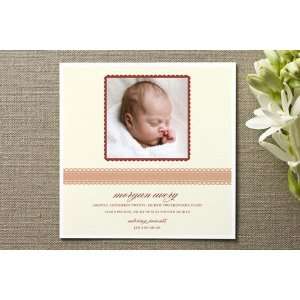   Ribbon Wrap Birth Announcements by Annie Clark