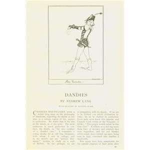  1907 Fashion Dandies Beau Brummel Benjamin Disraeli 