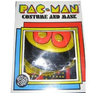  Vintage 1980 Ben Cooper Costume and Mask   Pac Man   Small 
