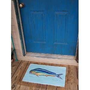  Betsy Drake DM010G Dolphin Fish Door Mat 30x50