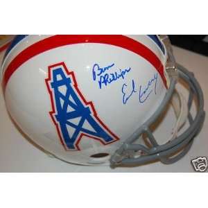  Earl Campbell Signed Helmet   & Bum Phillips   Autographed 