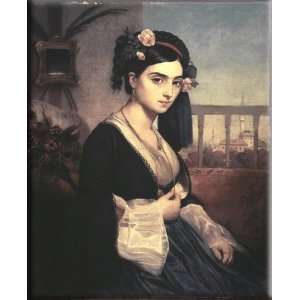   Lady 24x30 Streched Canvas Art by Gleyre, Charles