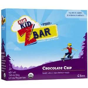    Clif Kid ZBar, Chocolate Chip, 6 ct