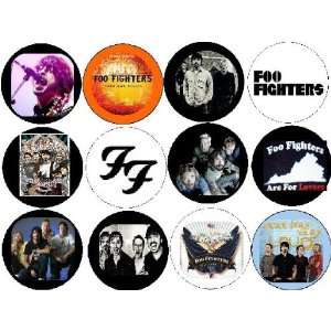    Set of 12 Foo Fighters ~ Dave Grohl 1.25 MAGNETS 