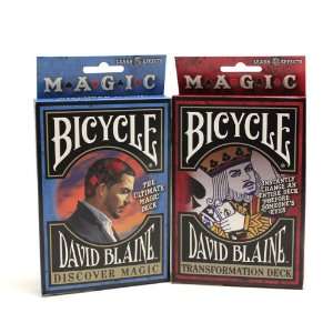  David Blaine 2 DECK SET Magic Trick in Bicycle Playing 