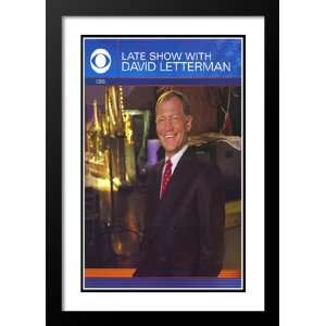  Late Show with David Letterman 20x26 Framed and Double 