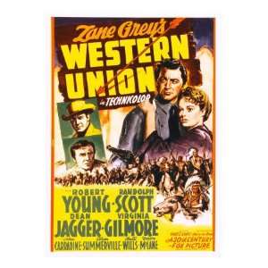  Western Union, Randolph Scott, Dean Jagger, Robert Young 