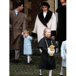 Prince Charles, Princess Diana, Prince Harry and Zara Phillips at 