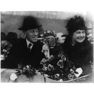  Woodrow Wilson,1856 1924,with wife,Edith Bolling Galt,1872 