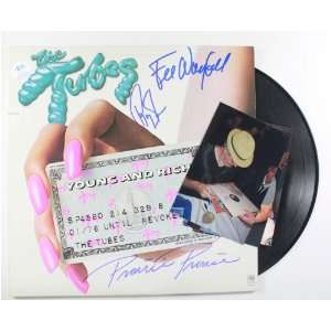  The Tubes Group Autographed Young and Rich Record Album 