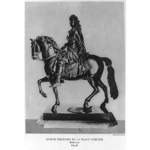   XIV,King of France,1638 1715,Equestrian statue by Francois Girardon
