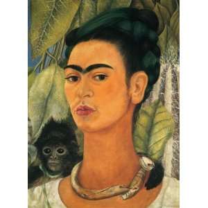  Hand Made Oil Reproduction   Frida Kahlo   24 x 32 inches 