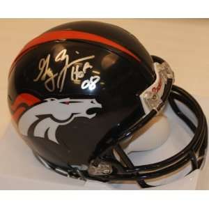  Gary Zimmerman Hand Signed Mini Helmet Inscribed HOF 