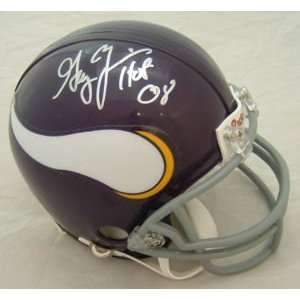  Gary Zimmerman Signed Minnesota Vikings Mini Helmet Hof 