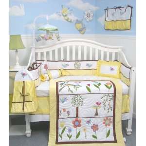  SoHo Summer Bird Singing Crib Nursery Bedding SET 10pcs 