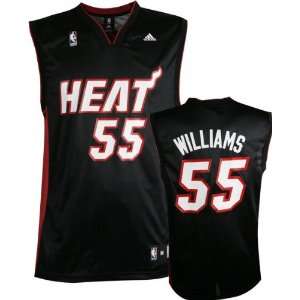 Jason Williams Jersey adidas Black Replica #55 Miami Heat Jersey