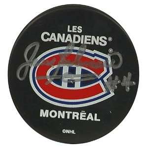 Jean Beliveau Autographed Montreal Canadiens Puck