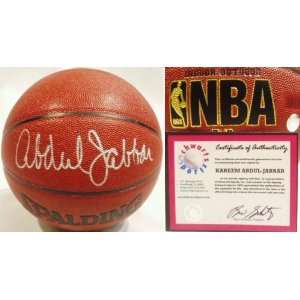 Kareem Abdul Jabbar Signed Spalding I/O NBA Basketball