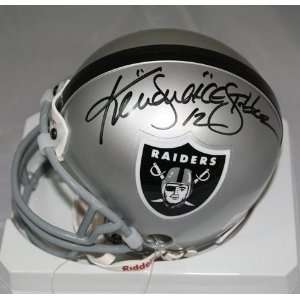 Ken Stabler Signed Snake Oakland Raiders Mini Helmet