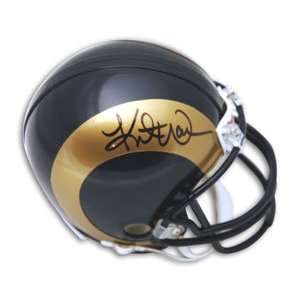 Kurt Warner Signed Rams Mini Helmet