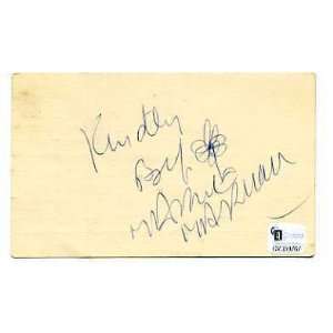  Marcel Marceau Famous Mime Signed Autograph w/ Sket GAI 