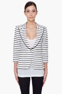 Smythe Piped One Button Blazer for women  