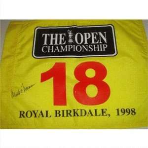 Mark OMeara Autographed 1998 British Open (Royal Birkdale Yellow 