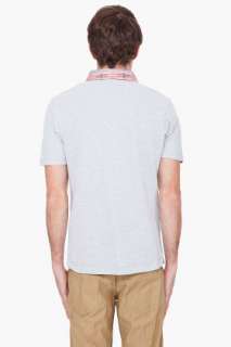 Wings + Horns Classic Heather Grey Polo for men  