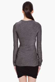 By Alexander Wang Grey Marled Twist T shirt for women  