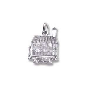 Paul Revere House Charm in Sterling Silver