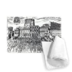 The Benediction of Pope Pius V in St.Peters   Tea Towel 100% Cotton 