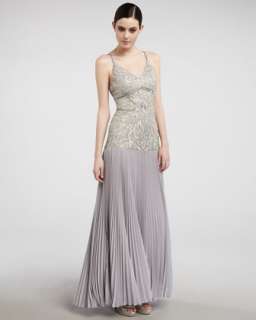 Neckline Sleeveless Gown  