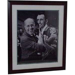 Red Auerbach and Bob Cousy Boston Celtics Framed 16x20 Dual 