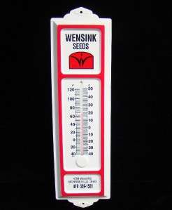 Vintage Advertising Thermometer FARM SEED  