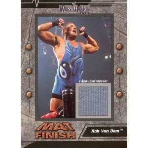  Rob Van Dam 2003 Fleer WrestleMania Mat Finish Event Used 