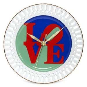  Robert Indiana Love Porcelain Wall Clock