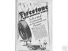 1929 Firestone Tire Co. Ad   Gum Dipped Tires