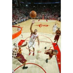   Houston Rockets Shane Battier and Leon Powe by Bill Baptist, 48x72