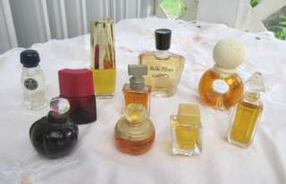 GREAT COLLECTION OF 10 MINI PERFUME BOTTLES, SOME VINTAGE  