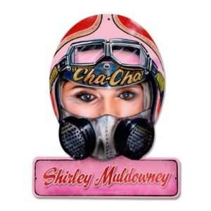  Shirley Muldowney Drag Racing Helmet Metal Sign