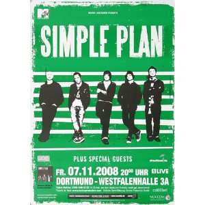 Simple Plan   Your Love Is a Lie 2008   CONCERT   POSTER from GERMANY
