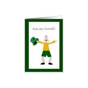 St. Patricks Day, Boy with Hat Card