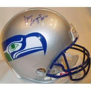 Steve Largent Autographed Helmet  Replica
