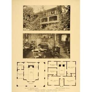  1909 Hobart A. Walker Summer House Crystal Brook Print 