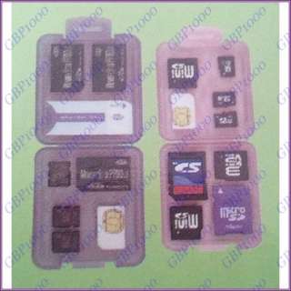 18 in 1 Plastic Memory Card Storage Case Holder SD MMC  
